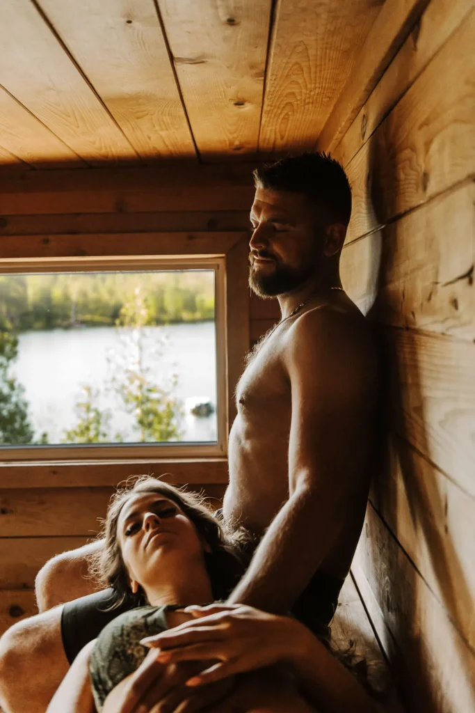 Sauna finlandais — Sartiga Spa sur le Lac