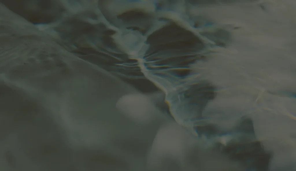 Vue sous-marine avec reflets de lumière ondulants